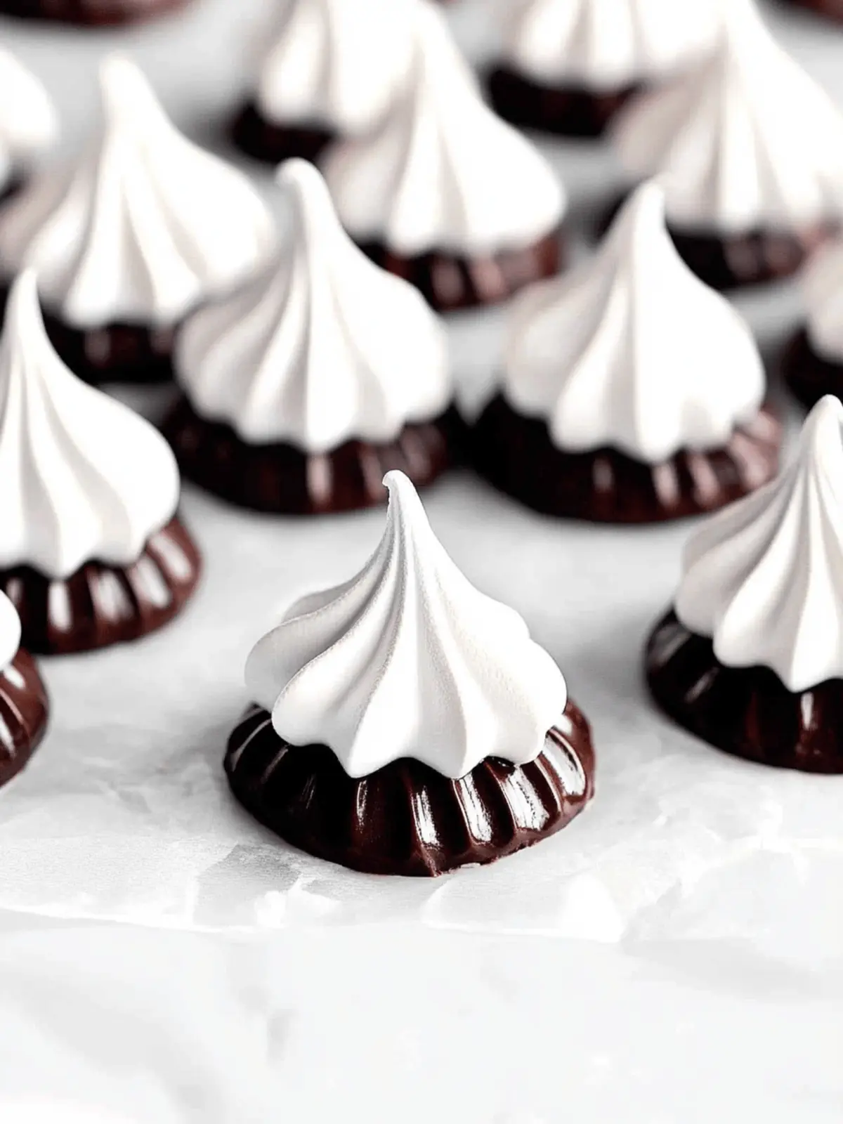 Delicious Chocolate Dipped Meringue Cookies You'll Love 3 Chocolate Dipped Meringue Cookies