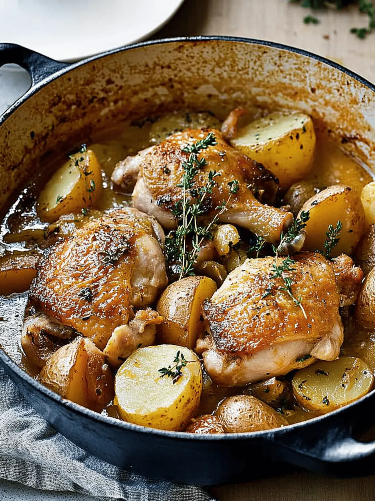 French-style chicken and potatoes