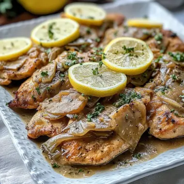 Lemon Shallot Chicken