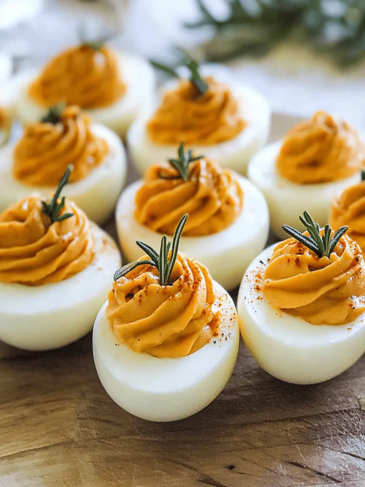 Thanksgiving Appetizer Deviled Eggs