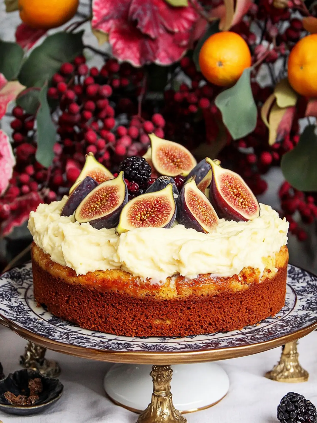 Deliciously Moist Orange Cardamom Fig Cake for Autumn Bliss 2 Orange Cardamom Fig Cake