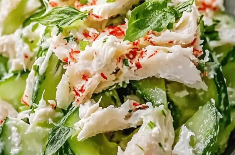 Cucumber Salad with Crab Meat