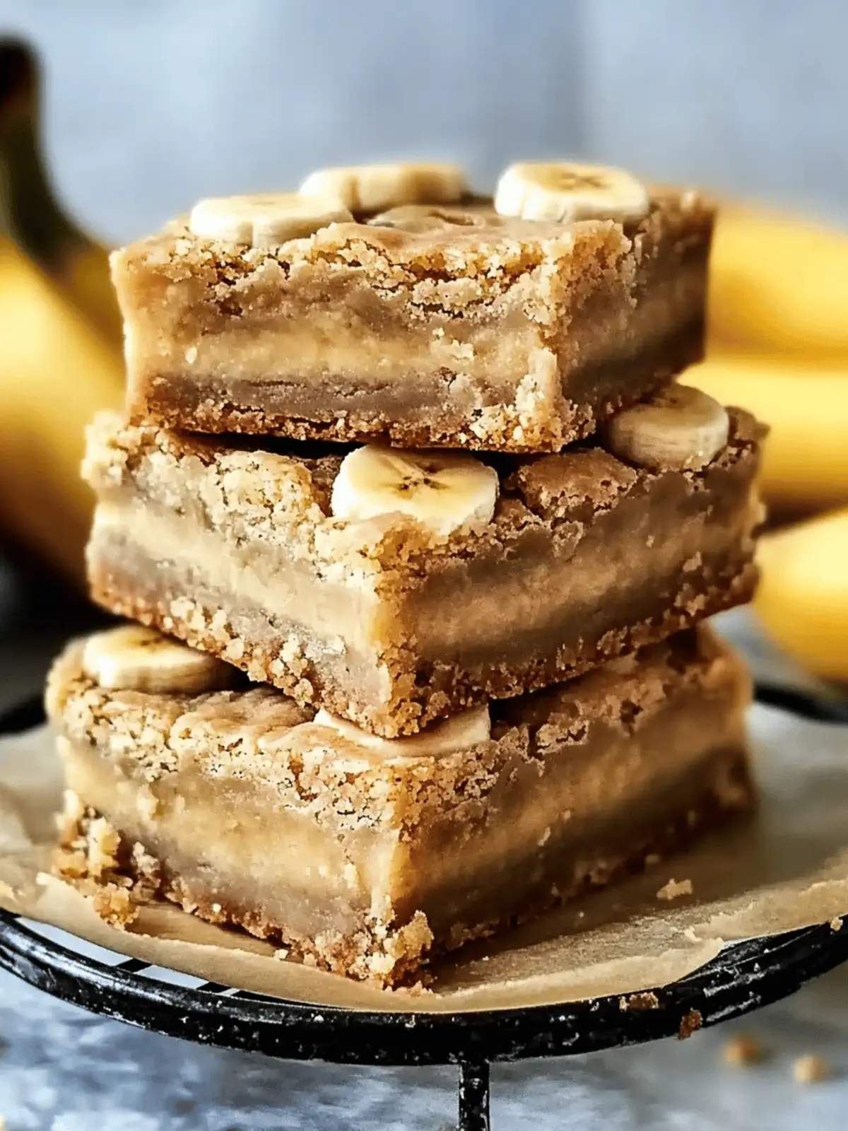 Banana Blondies