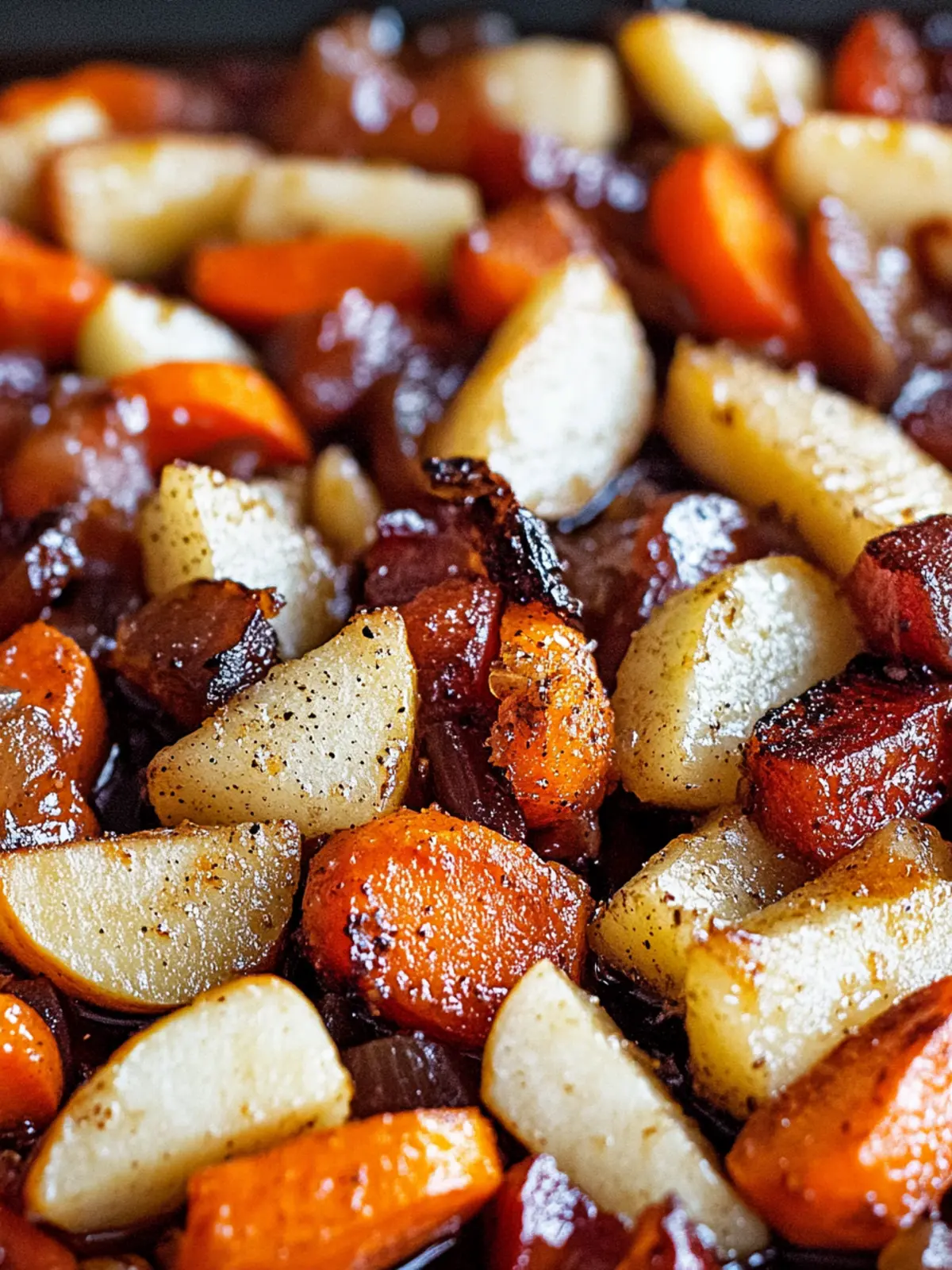 Maple Dijon Roasted Apples & Carrots: Fall's Sweet Delight 4 Maple Dijon Roasted Apples & Carrots