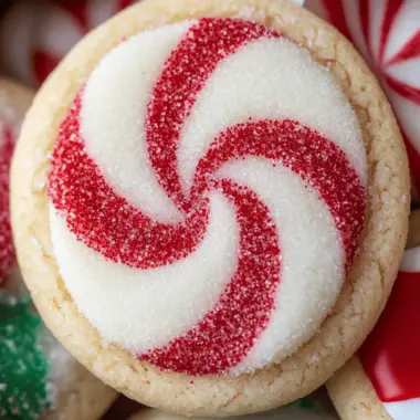Peppermint Swirl Sugar Cookies