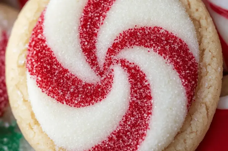 Peppermint Swirl Sugar Cookies