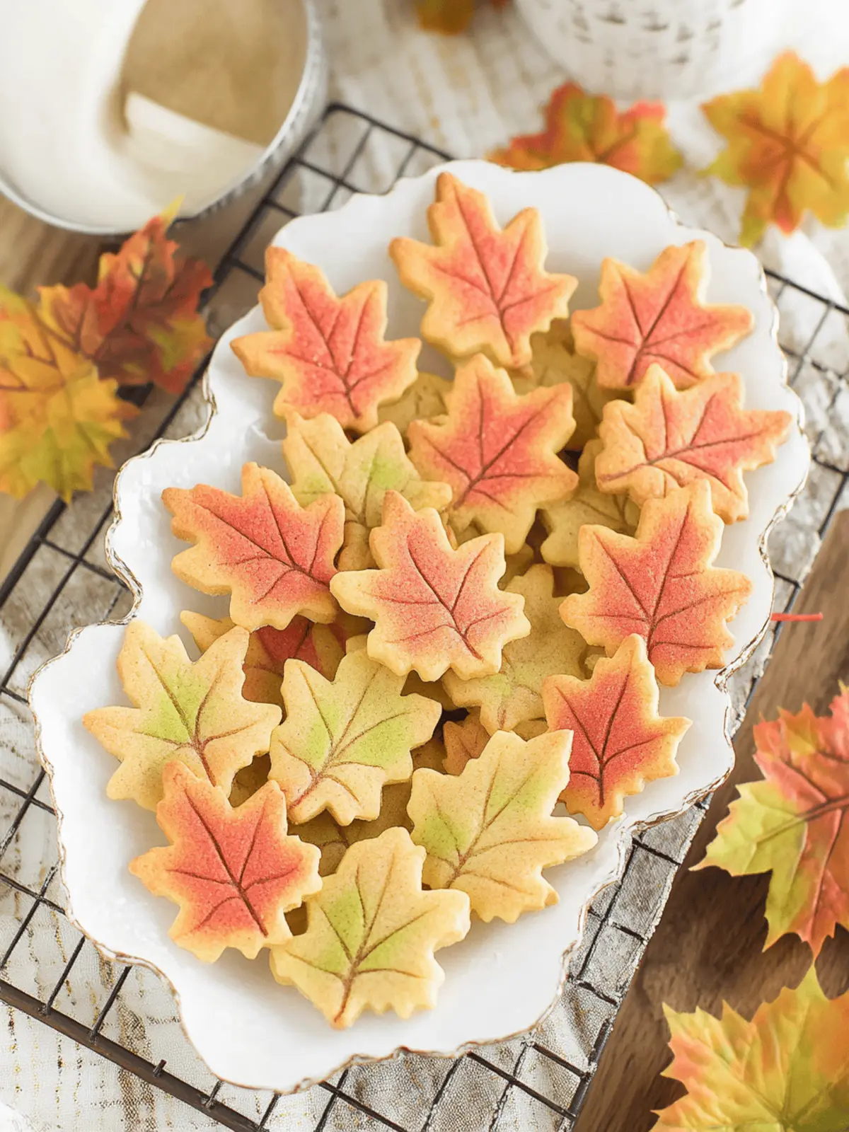 Fall Leaf Cut Out Cookies