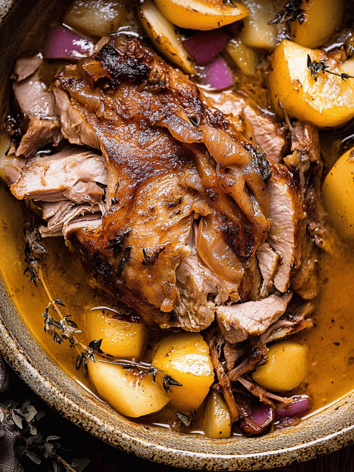 Apple Cider Braised Pork Shoulder