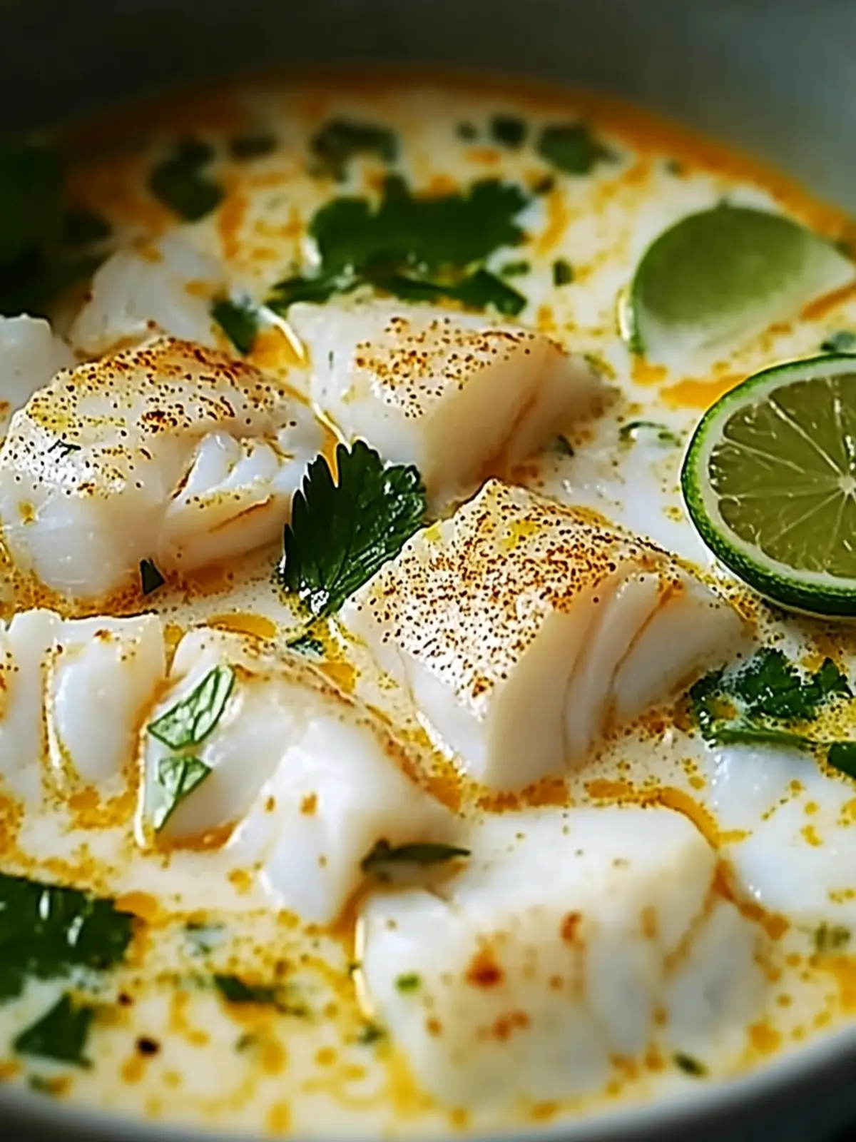 Coconut Lime Fish Soup