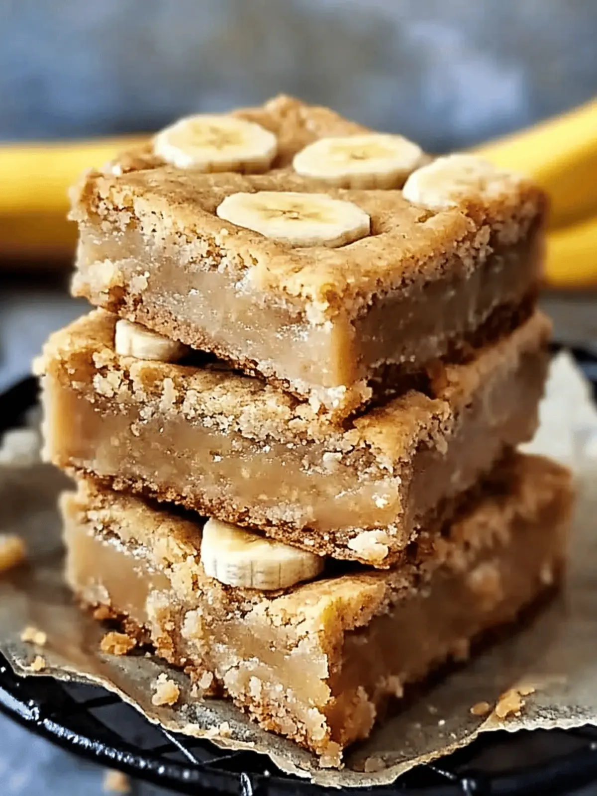 Banana Blondies