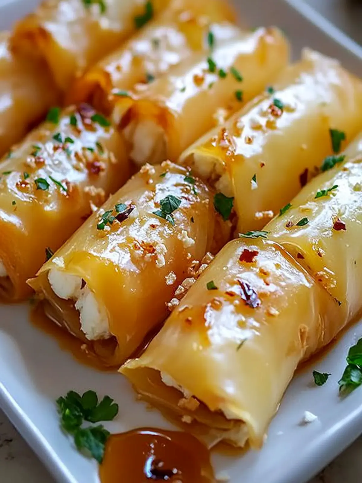 Oven Fried Feta Rolls