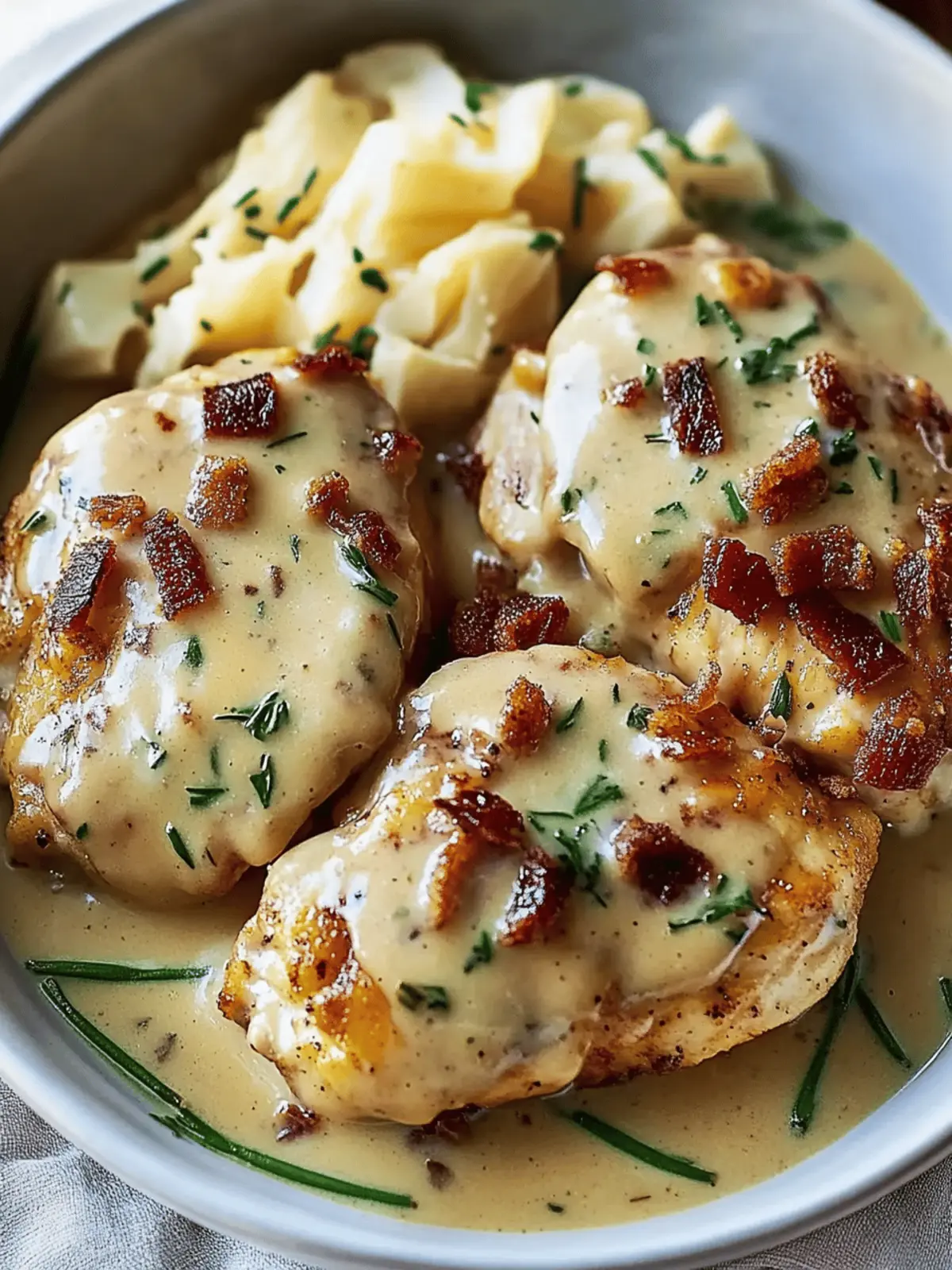 Irresistible Smothered Chicken in Bacon Herb Heaven 5 Smothered Chicken