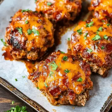 Mini BBQ Bacon Cheddar Meatloaf: Quick, Flavor-Packed Bites 9 Mini BBQ Bacon Cheddar Meatloaf