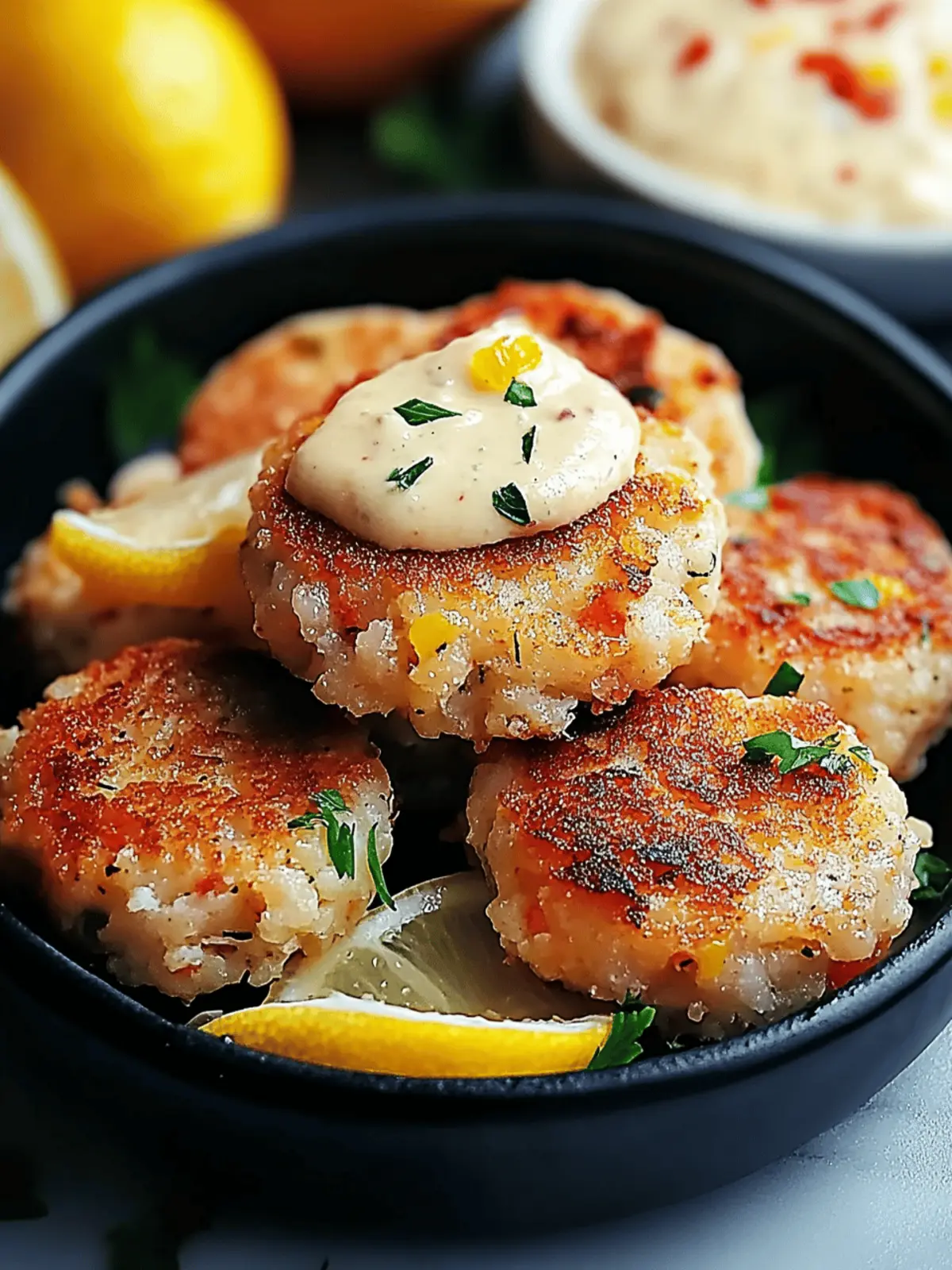 Shrimp Cakes with Lemon Aioli