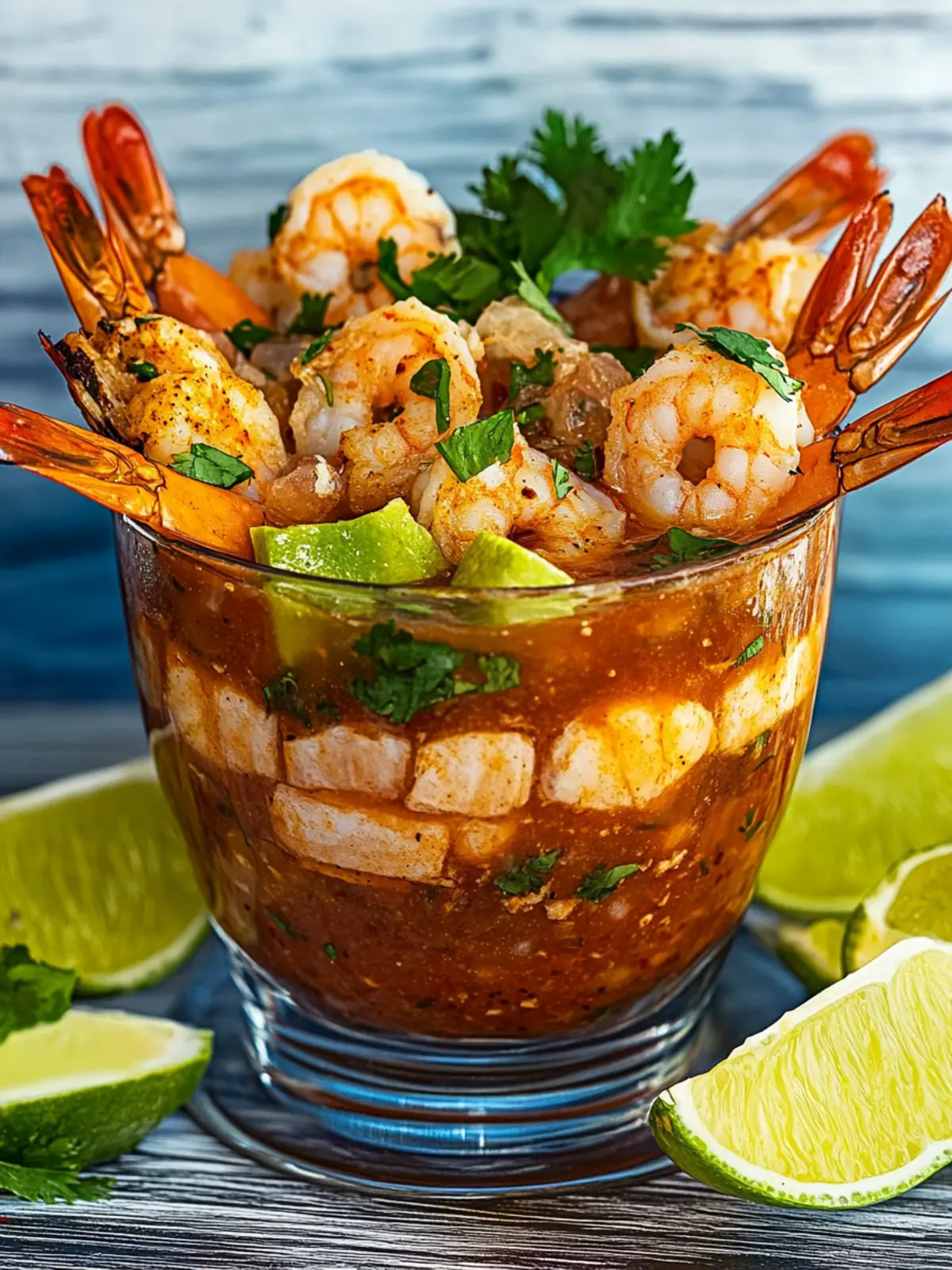 Grilled Mexican Shrimp Cocktail