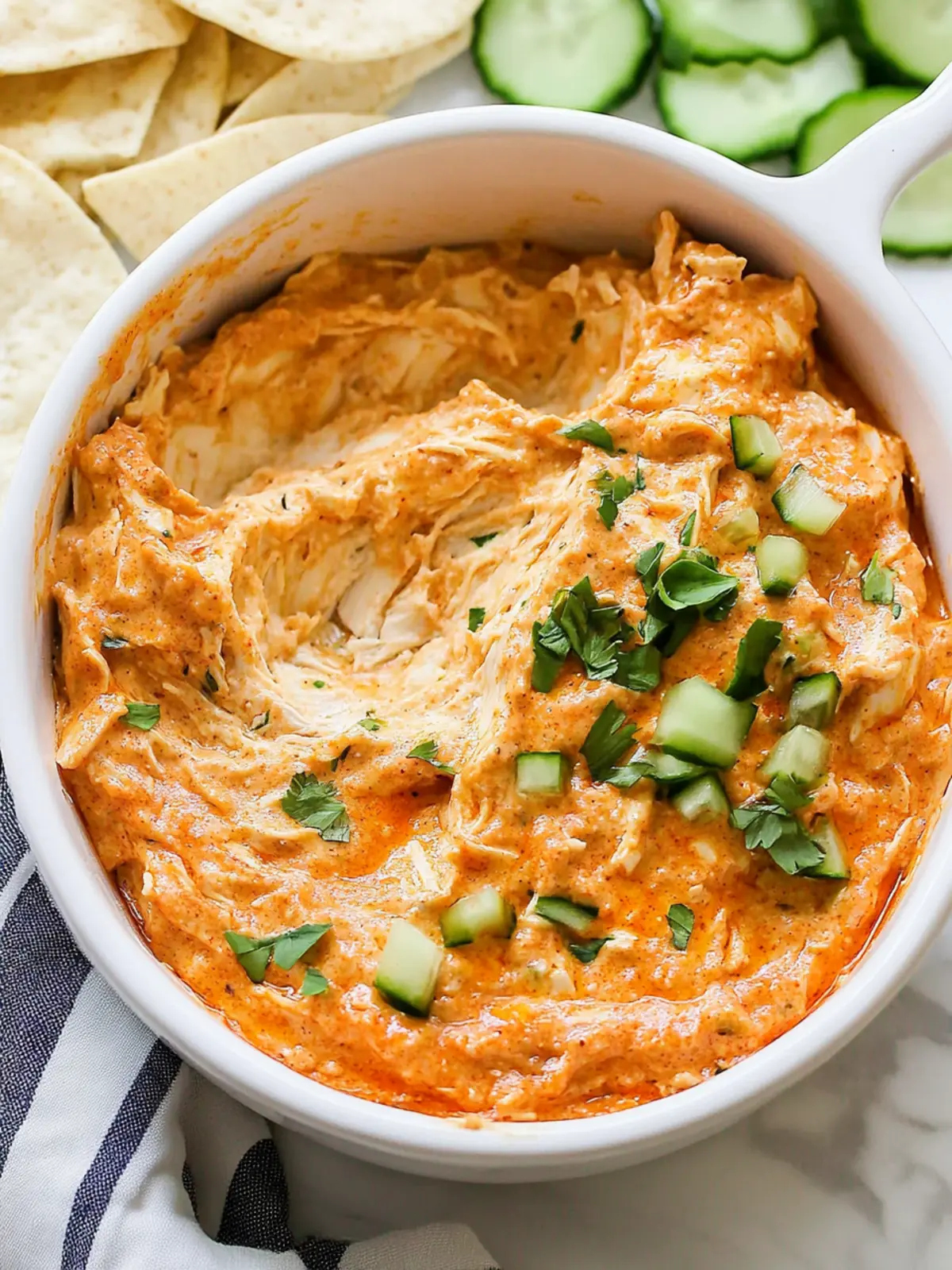 Dairy-Free Healthy Buffalo Chicken Dip