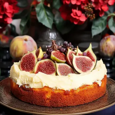 Orange Cardamom Fig Cake
