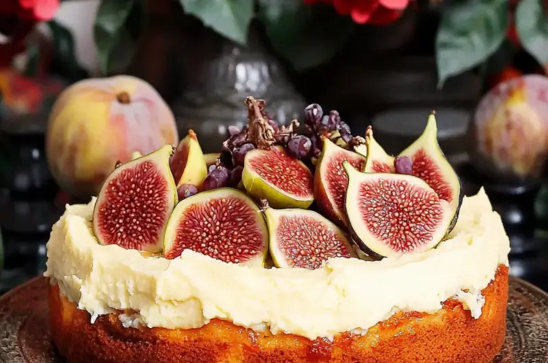 Orange Cardamom Fig Cake