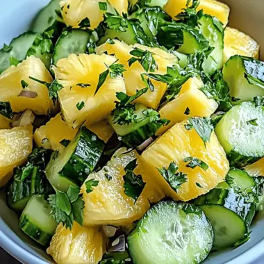 Pineapple Cucumber Salad