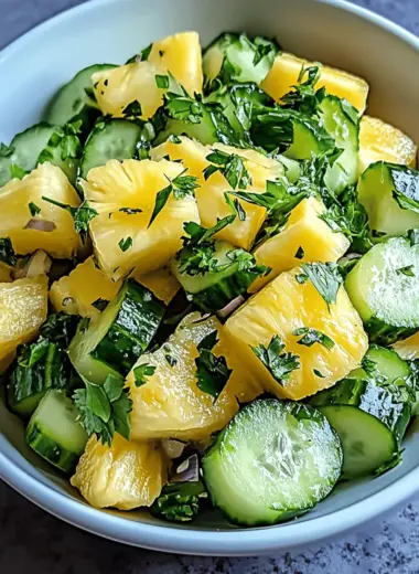 Pineapple Cucumber Salad