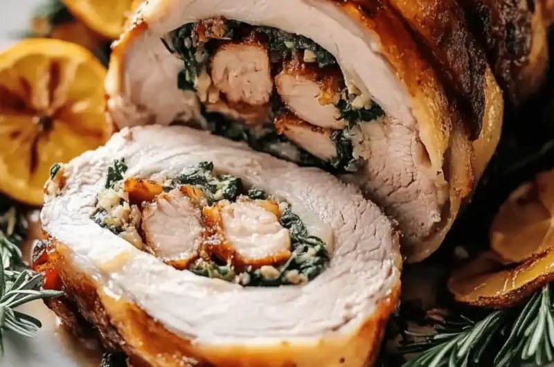 Christmas Stuffed Pork Roast