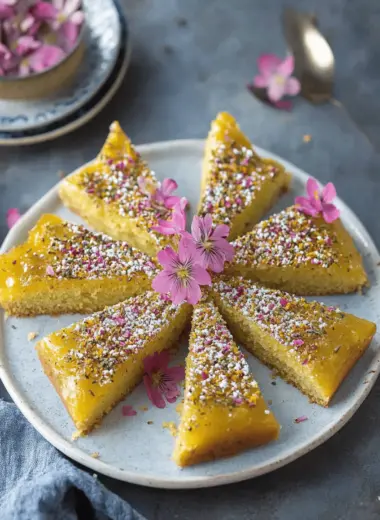 Persian Saffron Cake