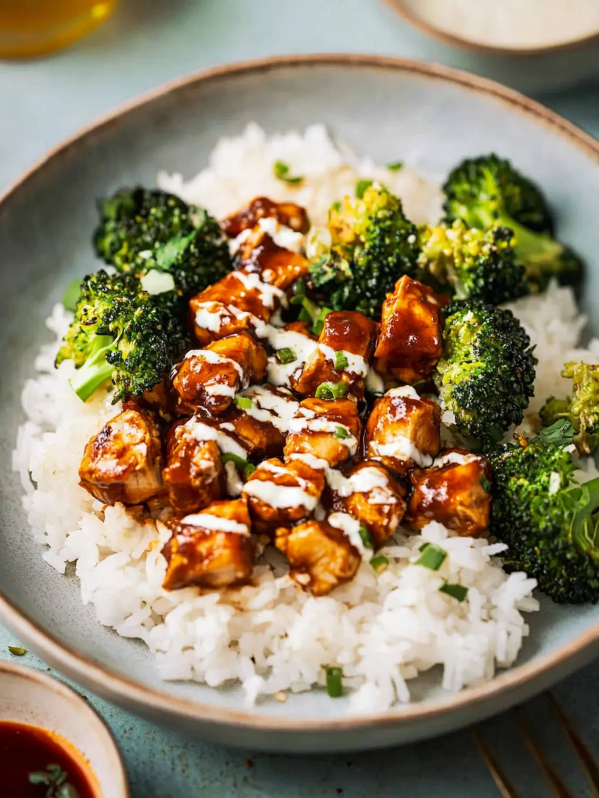 Sticky Chicken Rice Bowls