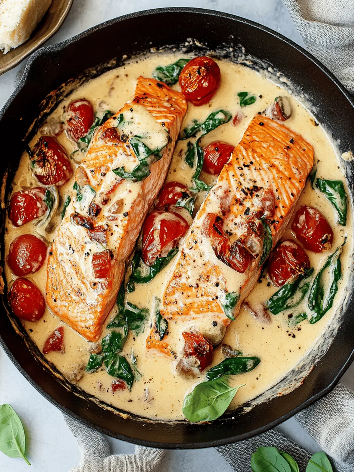 30-Minute Creamy Tuscan Salmon Everyone Will Love 3 Creamy Tuscan Salmon