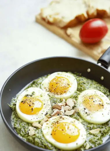 5-Minute Pesto Eggs