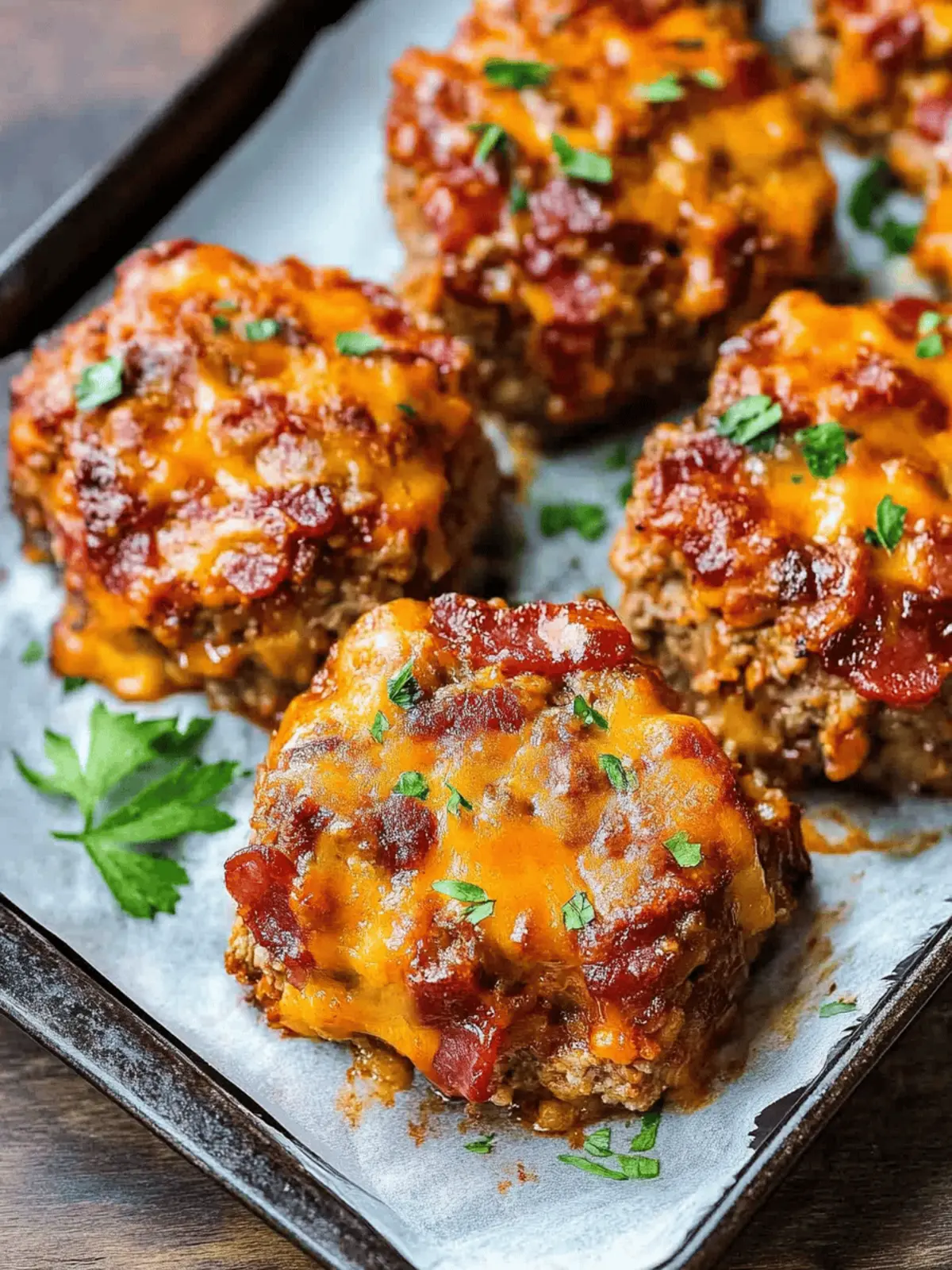 Mini BBQ Bacon Cheddar Meatloaf: Quick, Flavor-Packed Bites 3 Mini BBQ Bacon Cheddar Meatloaf