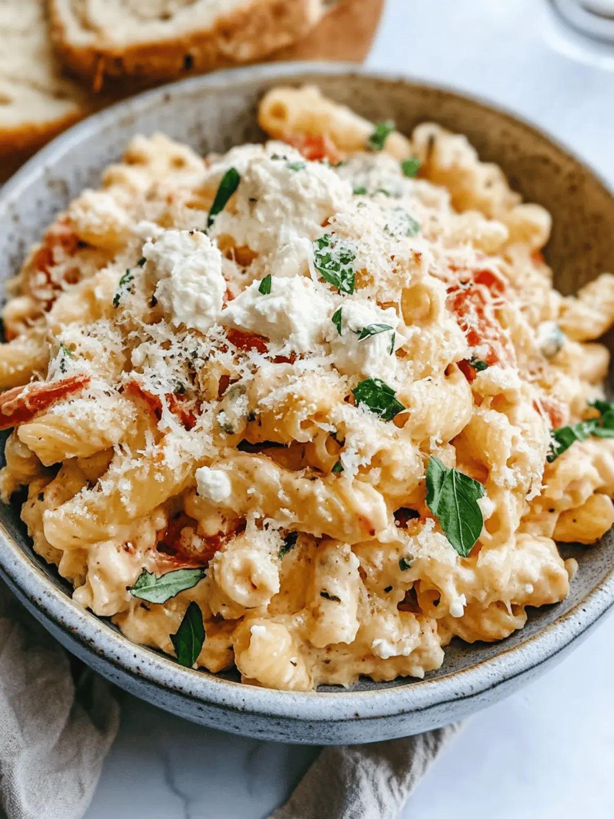 Boursin Cheese Baked TikTok Pasta