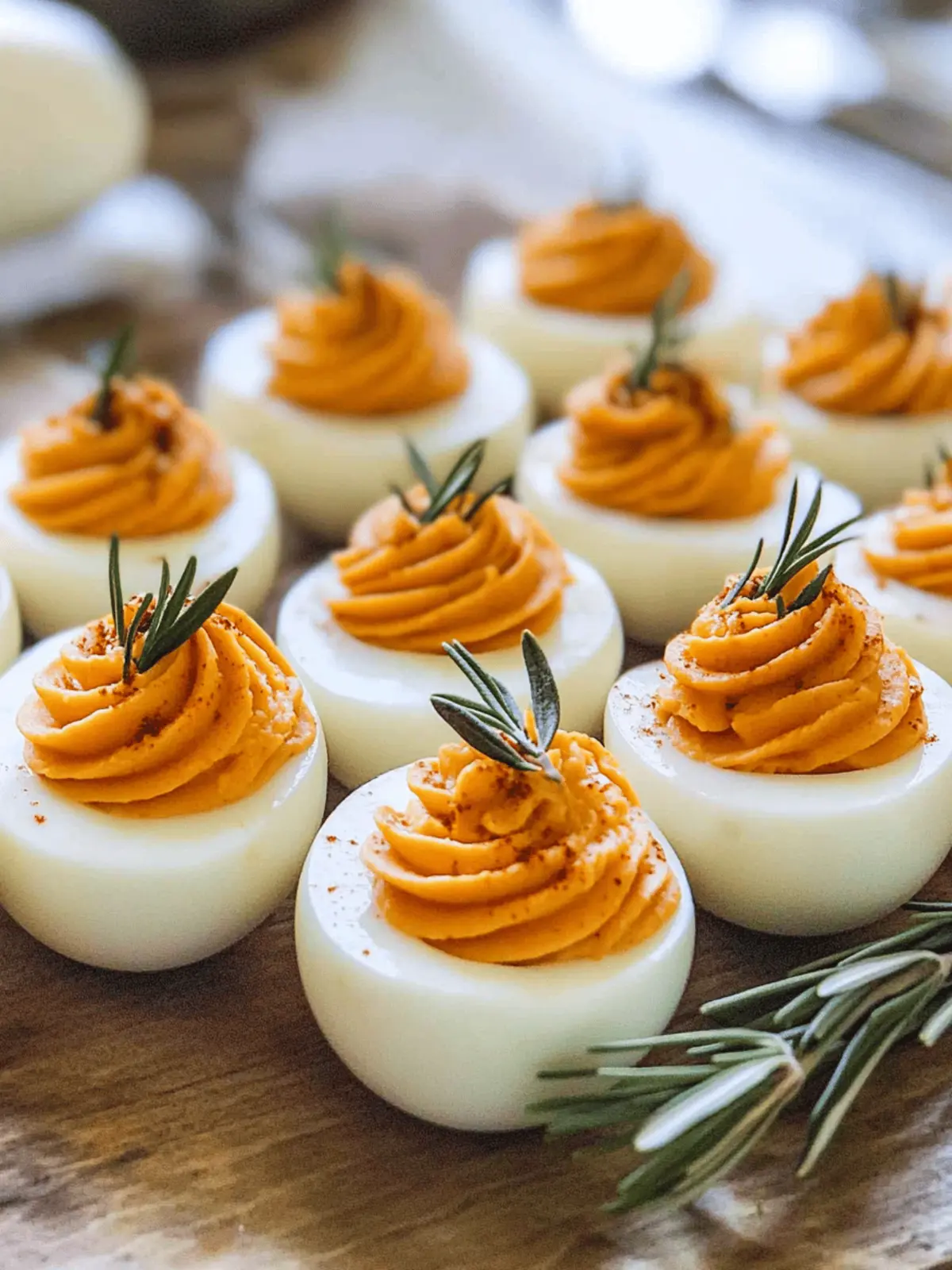 Thanksgiving Appetizer Deviled Eggs