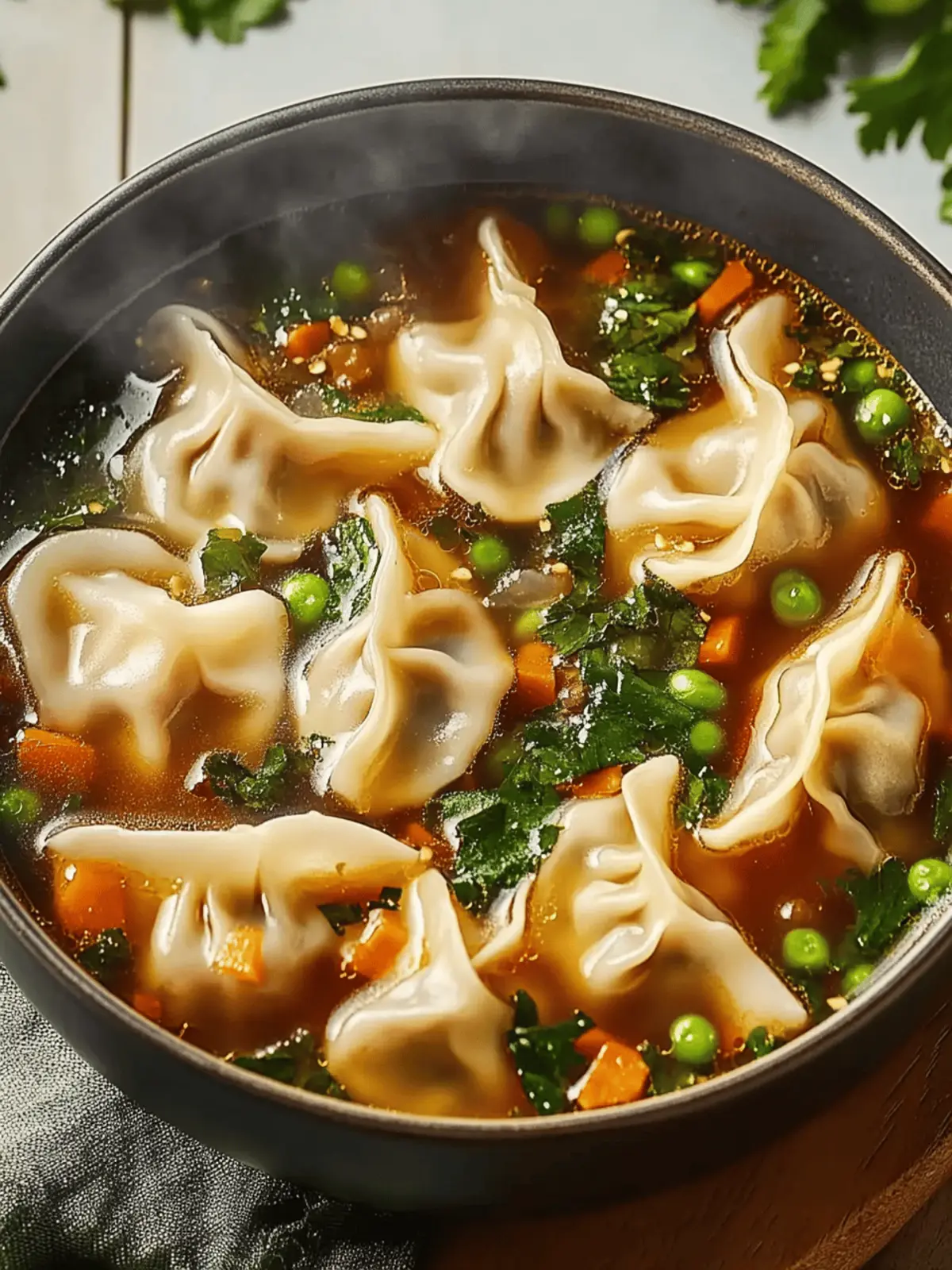 Savor a Cozy Night with Flavorful Potsticker Soup 3 Potsticker Soup