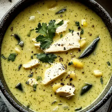 Roasted Poblano Soup