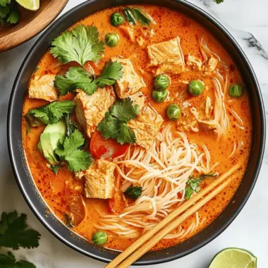 Thai Red Curry Noodle Soup