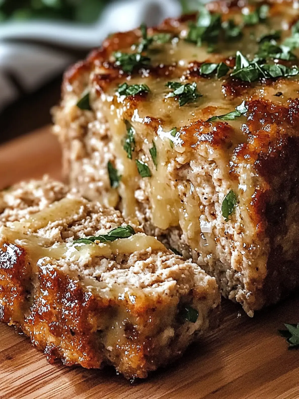Garlic Parmesan Chicken Meatloaf