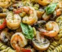 Pesto Shrimp Mushroom Pasta: Quick Gourmet Dinner Delight