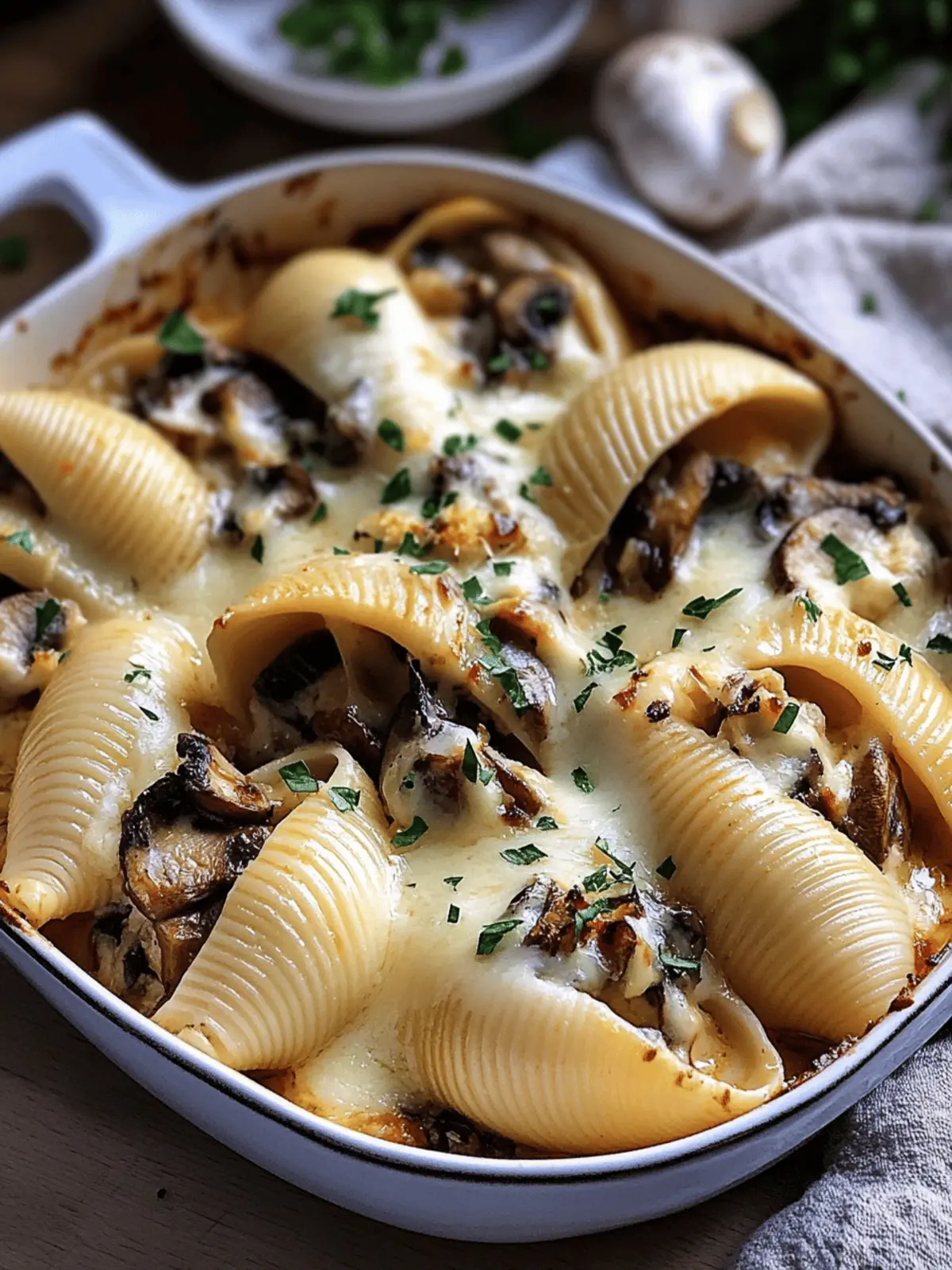 Garlic Mushroom Stuffed Shells: Creamy Comfort Food Awaits 4 Garlic Mushroom Stuffed Shells