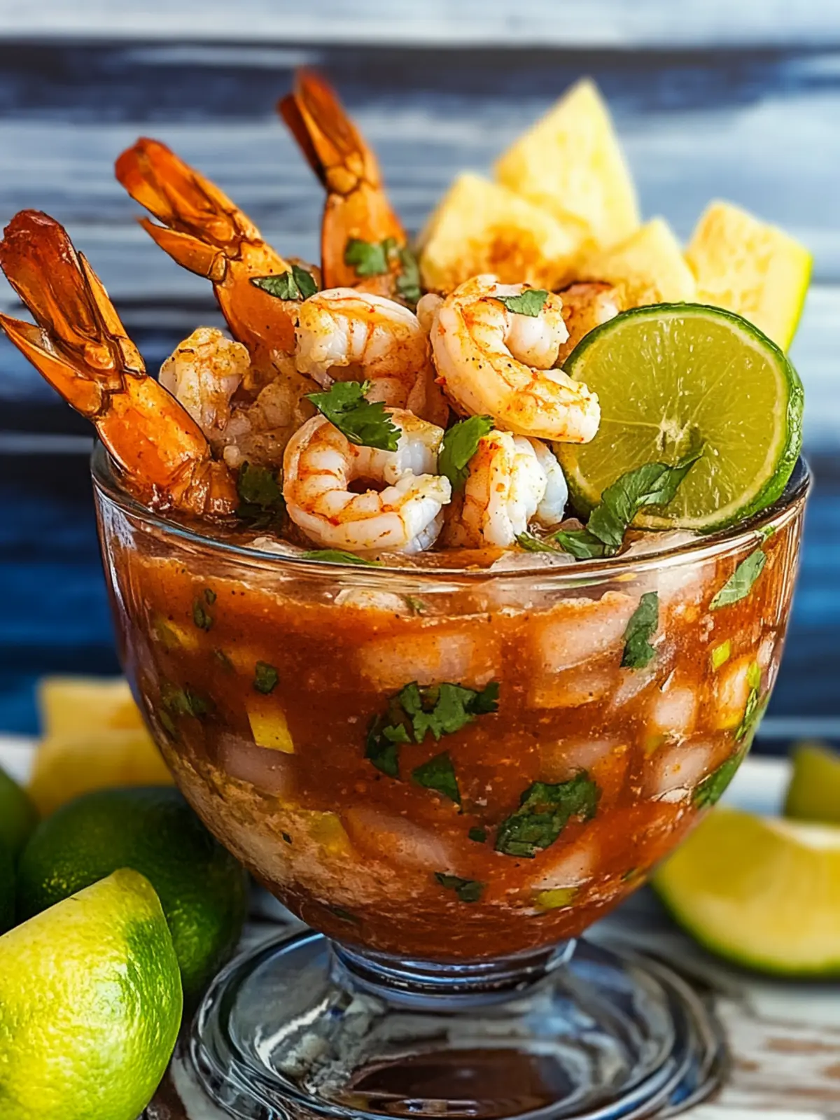 Grilled Mexican Shrimp Cocktail