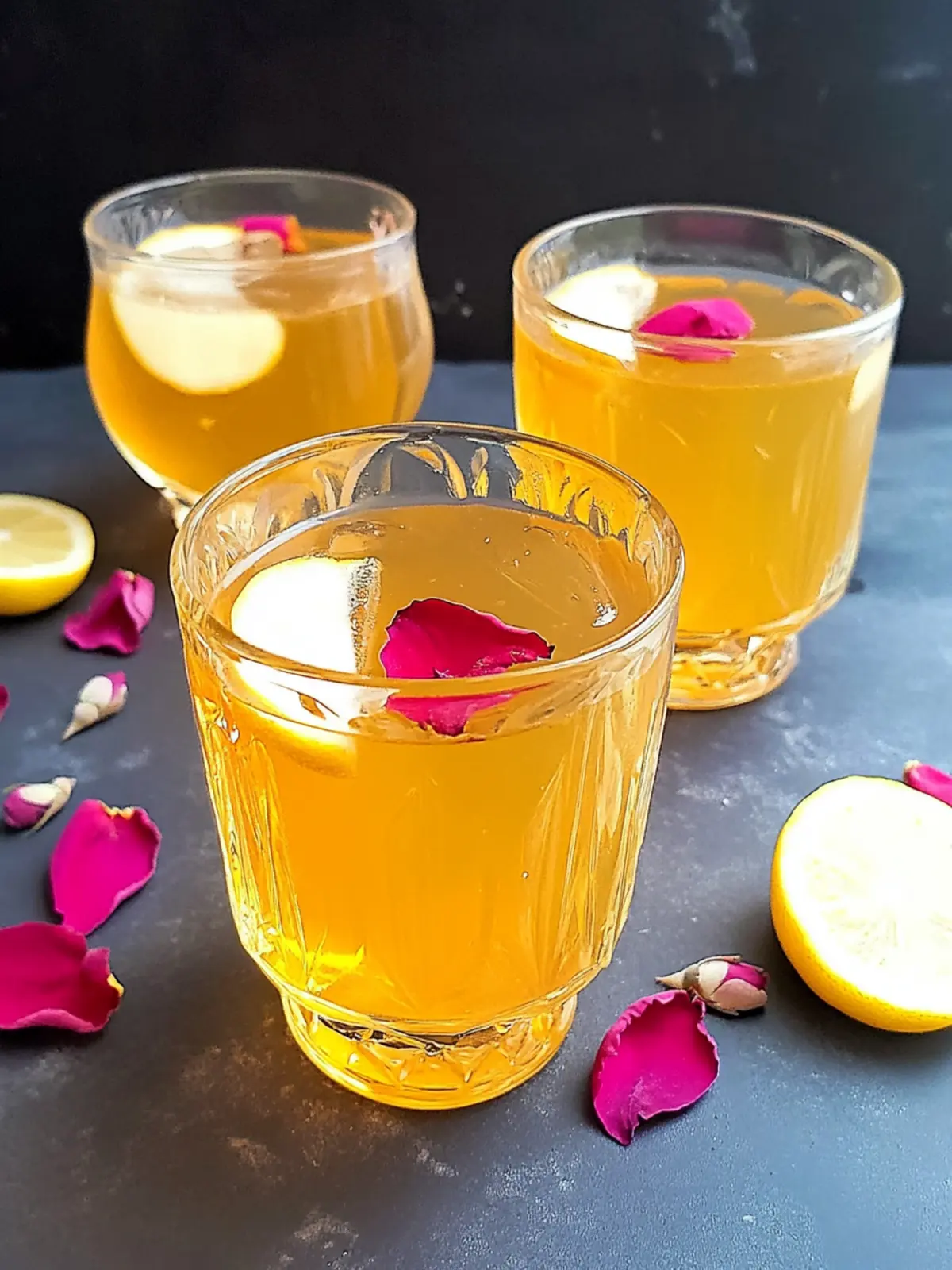 Saffron and Rose Infused Lemonade