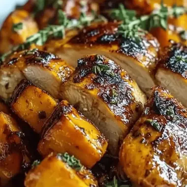 Maple-Glazed Chicken with Sweet Potatoes