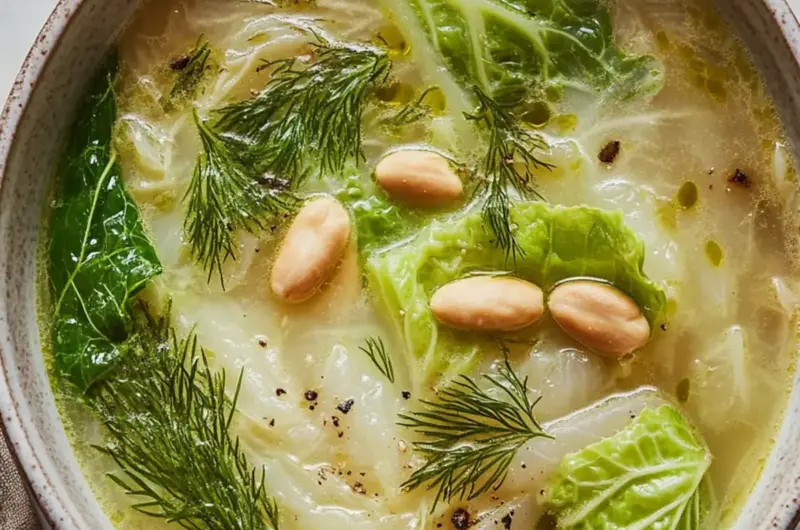 Lemon Dill Cabbage Soup