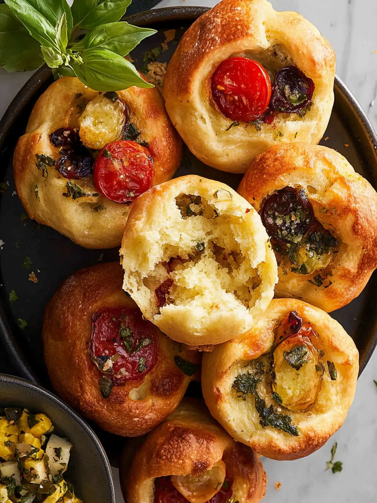 Easy Focaccia Muffins