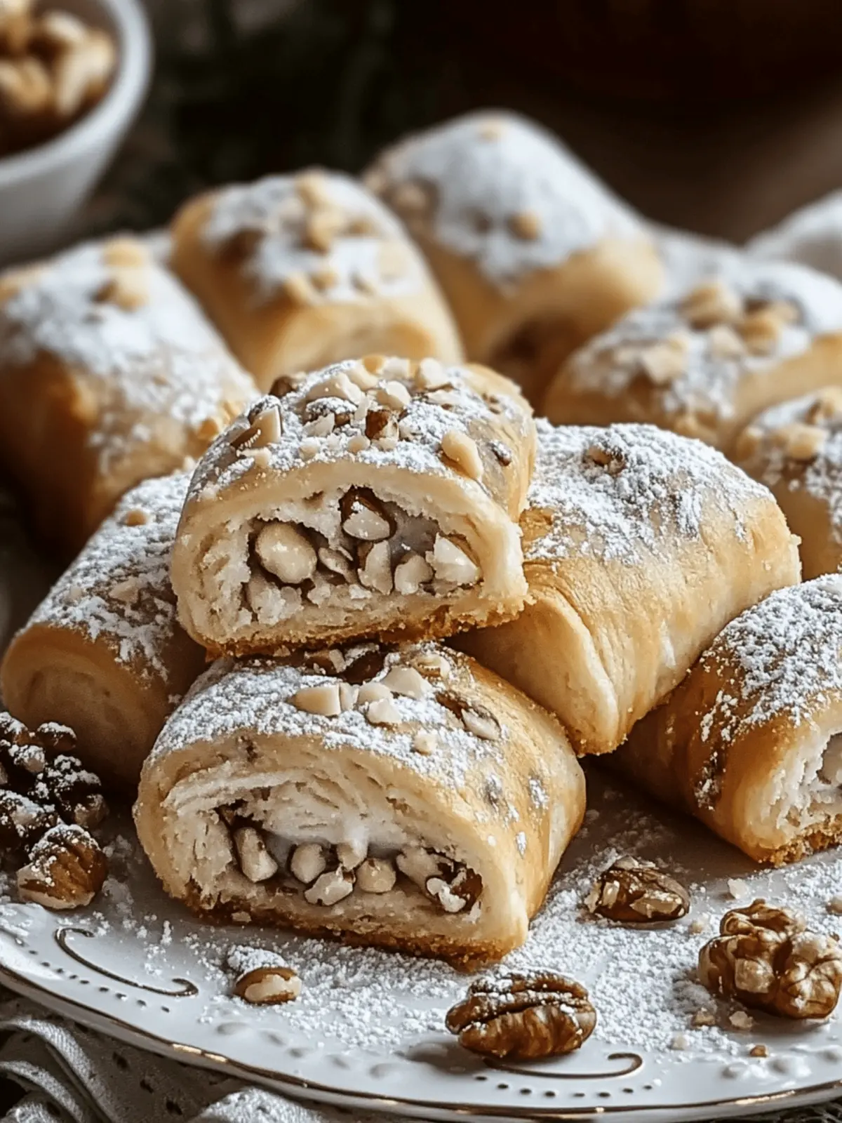 Italian Nut Roll Cookies