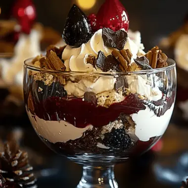 Black Forest Trifle for Christmas