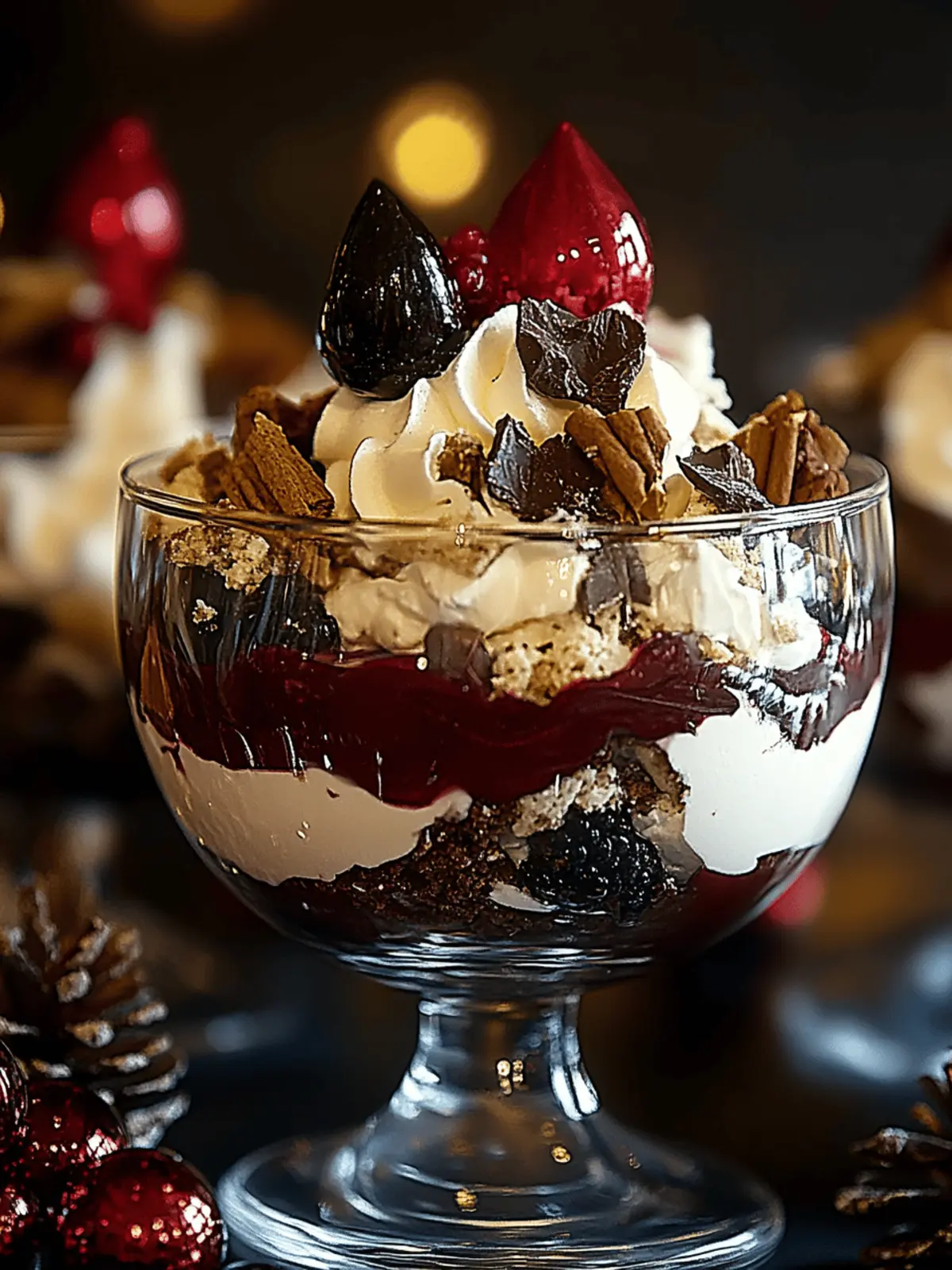 Black Forest Trifle for Christmas