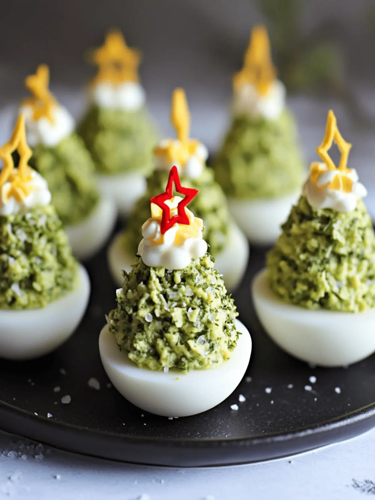 Deviled Egg Christmas Trees