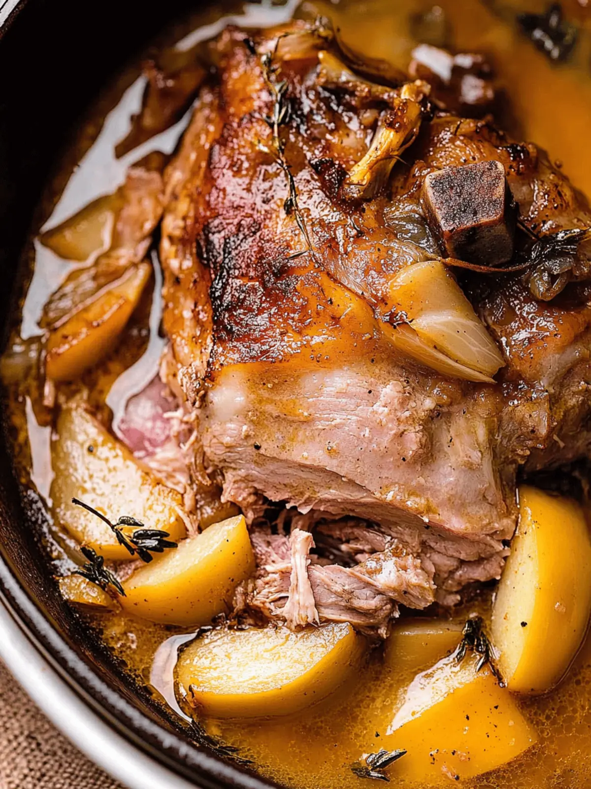 Apple Cider Braised Pork Shoulder