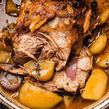 Apple Cider Braised Pork Shoulder