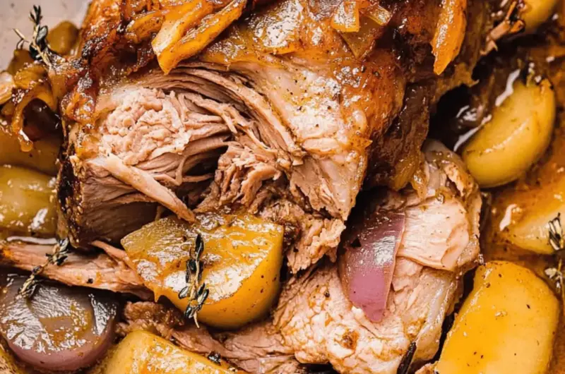 Apple Cider Braised Pork Shoulder